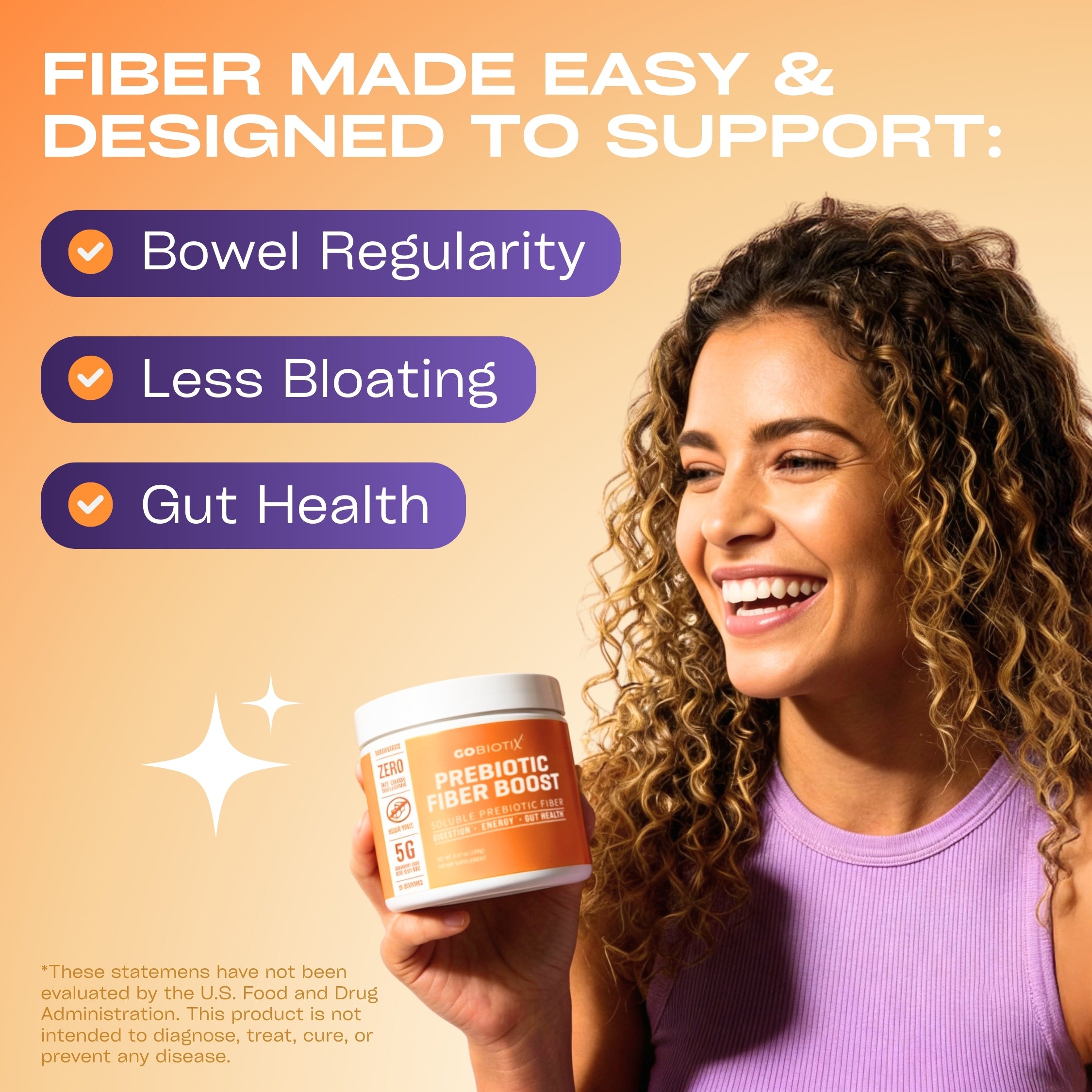 Prebiotic Fiber Boost | Gut Health & Bloating Relief Supplement