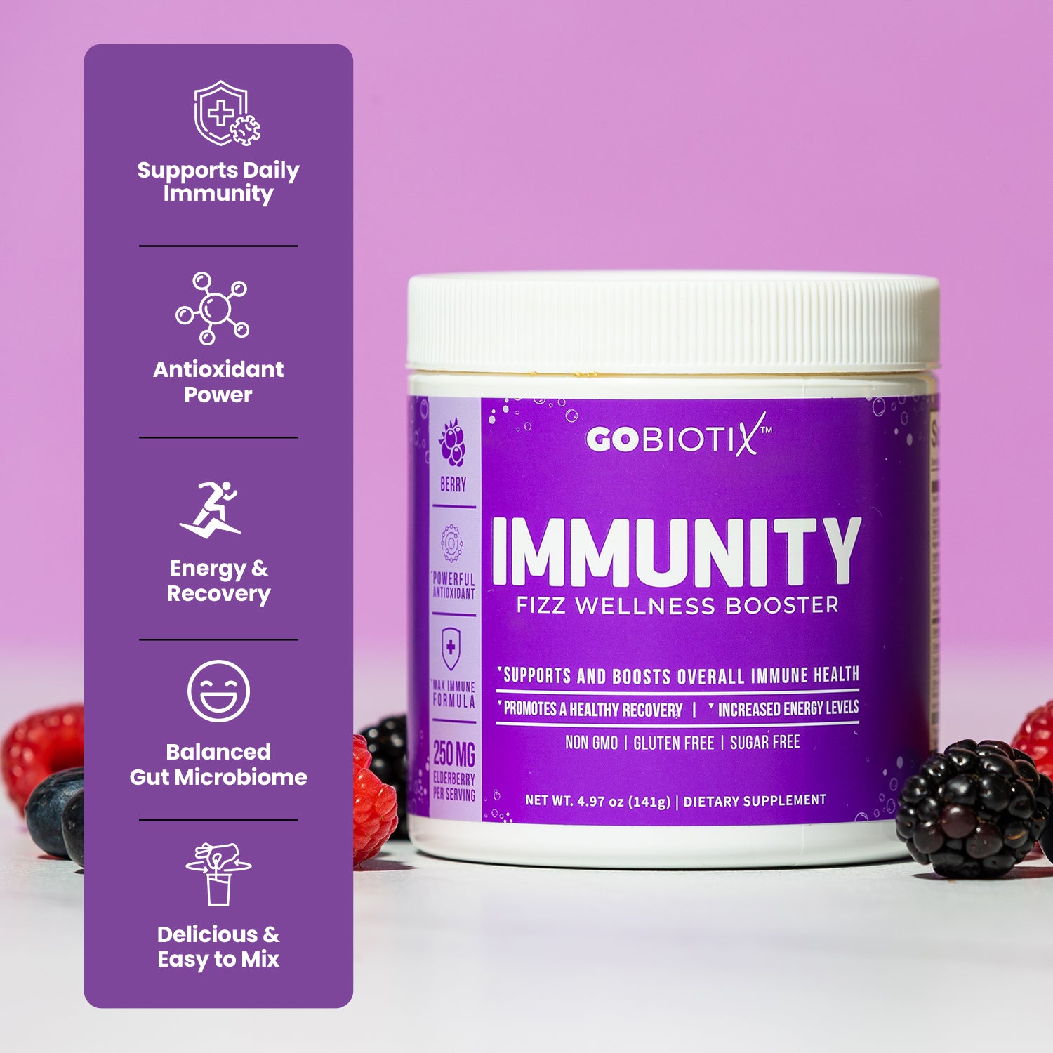 GoBiotix Immunity Fizz Wellness Booster